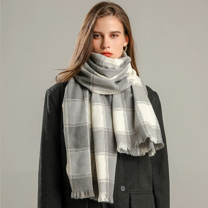 Geruite Sjaal 200×65cm Kasjmier Luxe Wintersjaal 10 Dessin Klassiek Tijdloze Winteraccessoire Warm Stijlvol | Sulvida