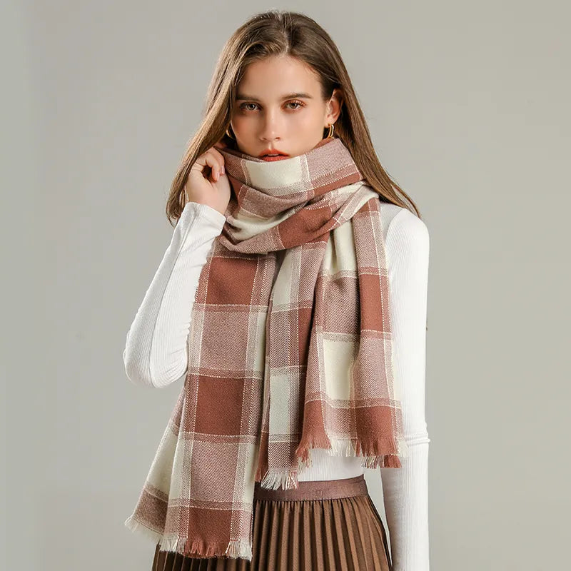 Geruite Sjaal 200×65cm Kasjmier Luxe Wintersjaal 10 Dessin Klassiek Tijdloze Winteraccessoire Warm Stijlvol | Sulvida