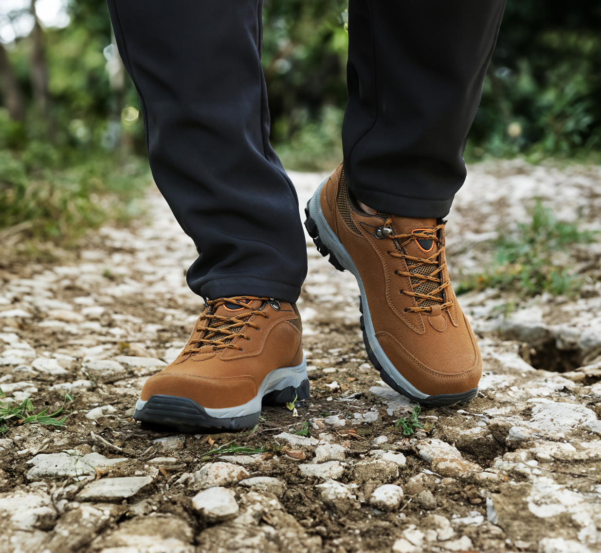 Orthopedische Outdoor- & Wandelschoenen voor Heren Maat 39-49 Ademend Steungevend | Sulvida