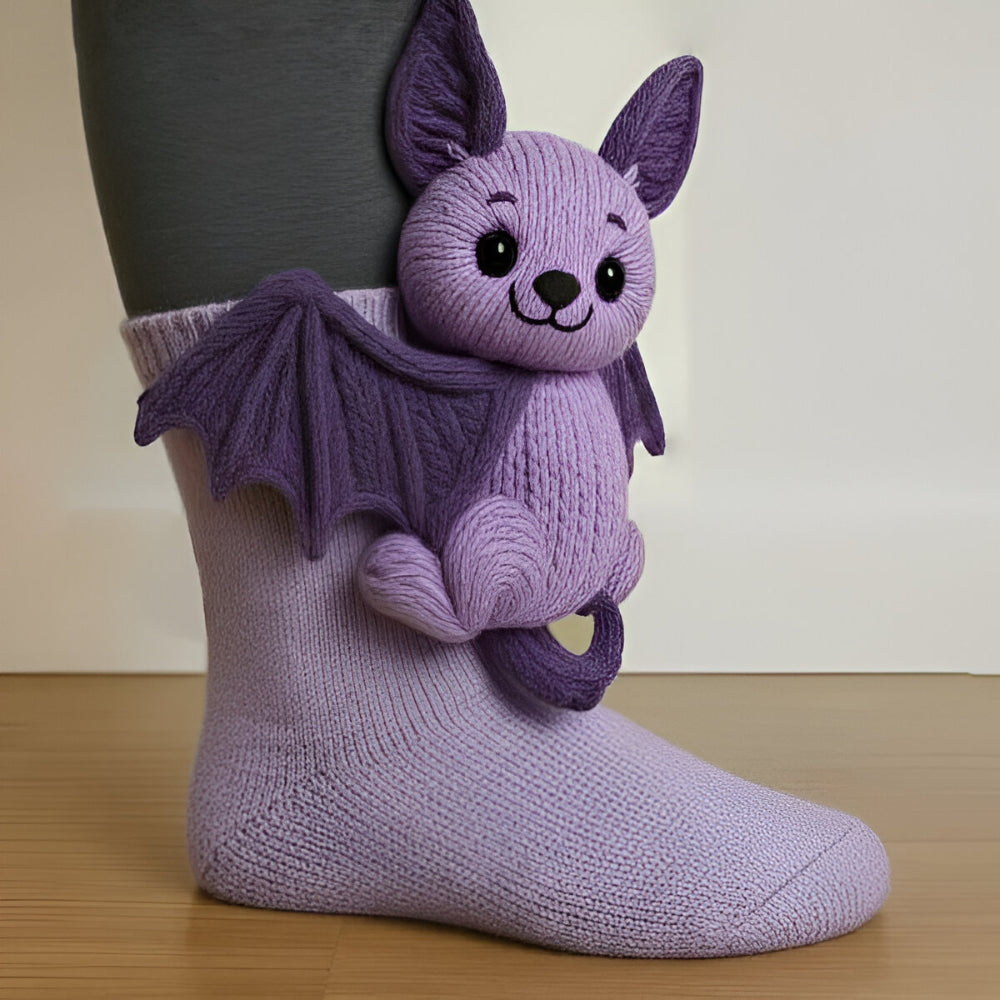 Pluche huissokken met 3D-dierenmotief en antislipzool voor warme winterse avonden thuis en optimaal comfort | Sulvida