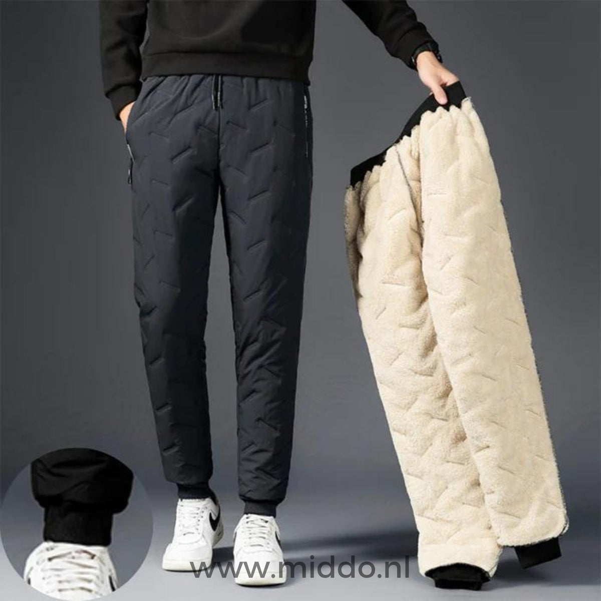 Unisex Gevoerde Thermische Broek Waterdicht Fleece Winterbroek Outdoor Wandelen Skiën Warme Sportbroek | Sulvida