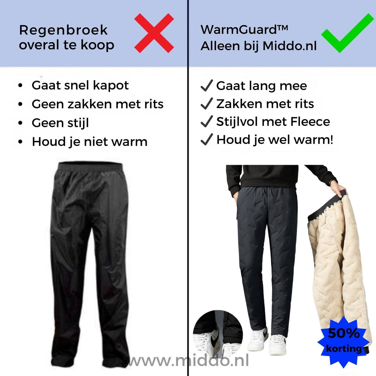 Unisex Gevoerde Thermische Broek Waterdicht Fleece Winterbroek Outdoor Wandelen Skiën Warme Sportbroek | Sulvida