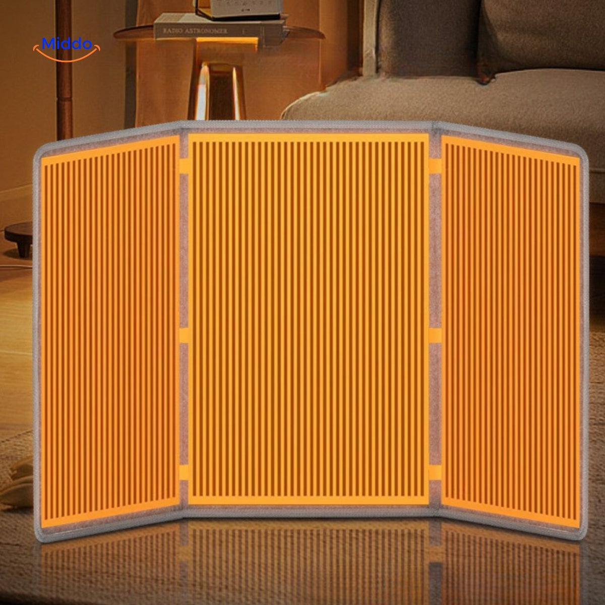 Elektrische Beenverwarmer 3D Warmtekussen 8 Standen Timer Veilig Thuis Kantoor Voetverwarming 95x52cm | Sulvida