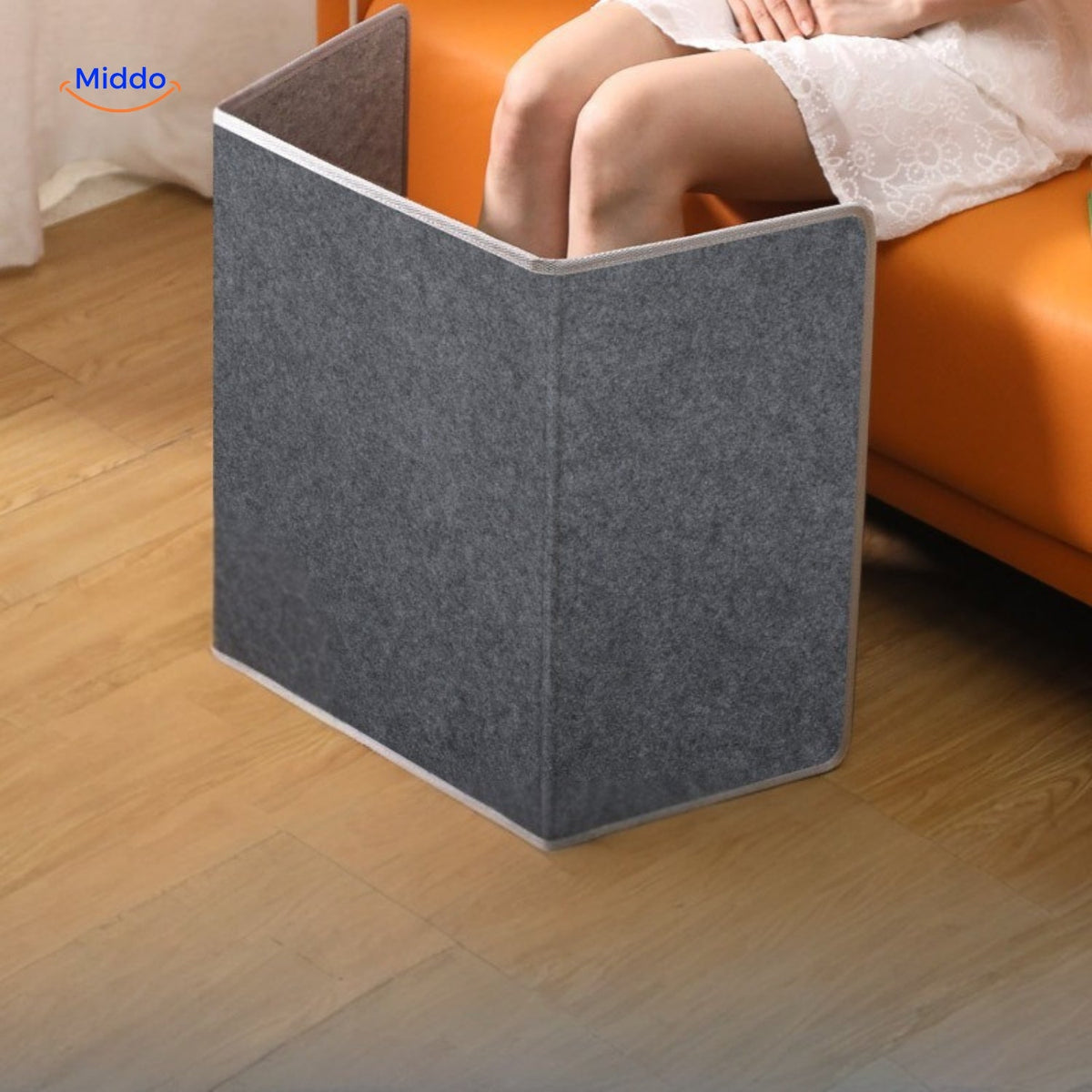 Elektrische Beenverwarmer 3D Warmtekussen 8 Standen Timer Veilig Thuis Kantoor Voetverwarming 95x52cm | Sulvida