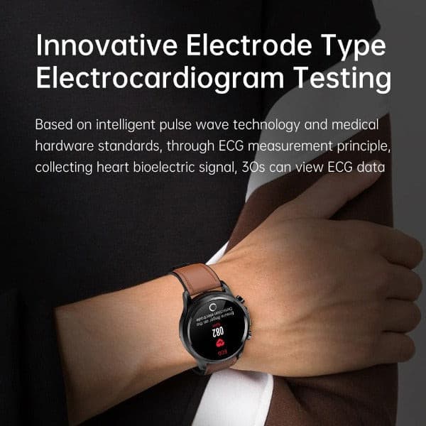 Smartwatch met Gezondheidsmeting Hartslag Bloedwaarden 24/7 Monitoring Waterbestendig Sporthorloge Fitness | Sulvida