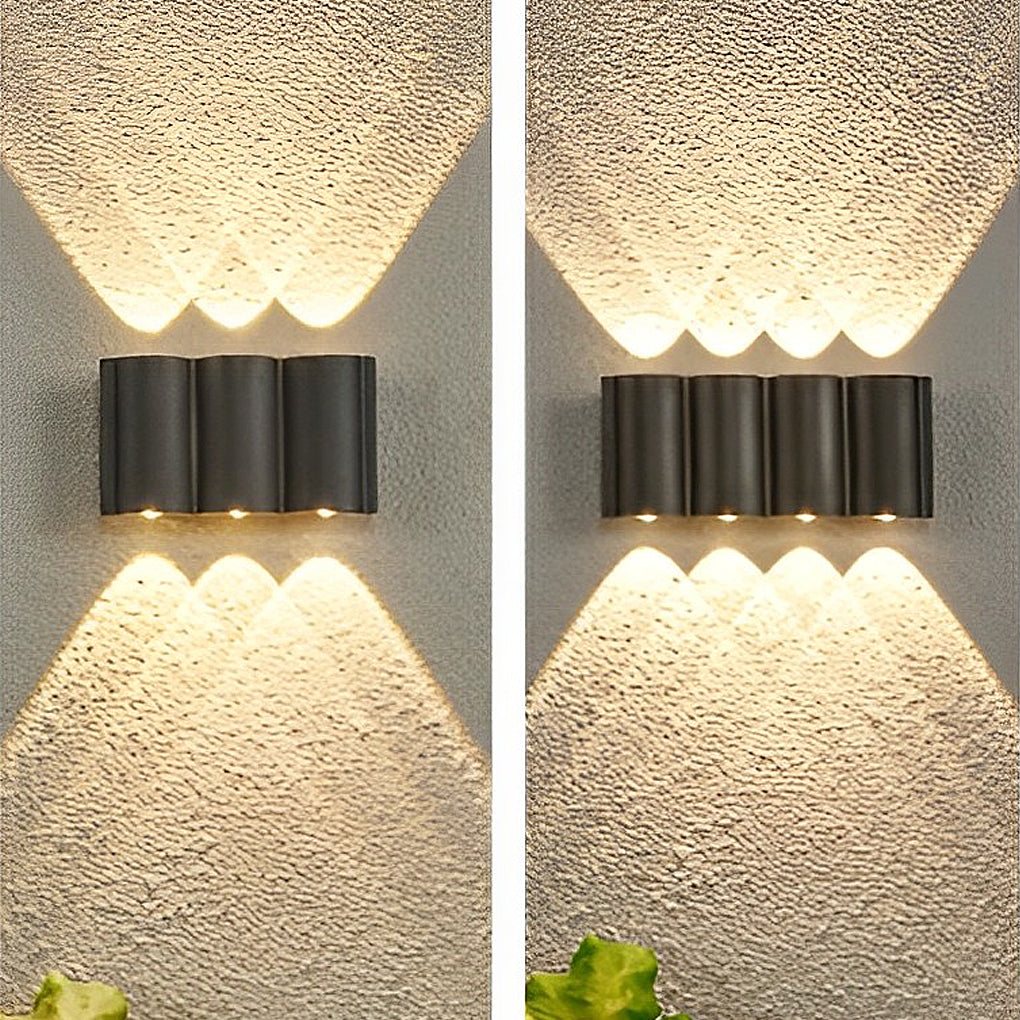 Wandspot Buitenlamp Aluminium LED Zwart Modern Design Indoor Outdoor Tuin Gevel Verlichting Wandverlichting | Sulvida