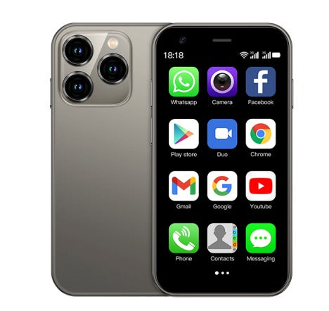 Mini smartphone compact de 3 pouces à écran tactile, double SIM, Wi-Fi, GPS, téléphone de poche Android pour voyager et se déplacer | Sulvida