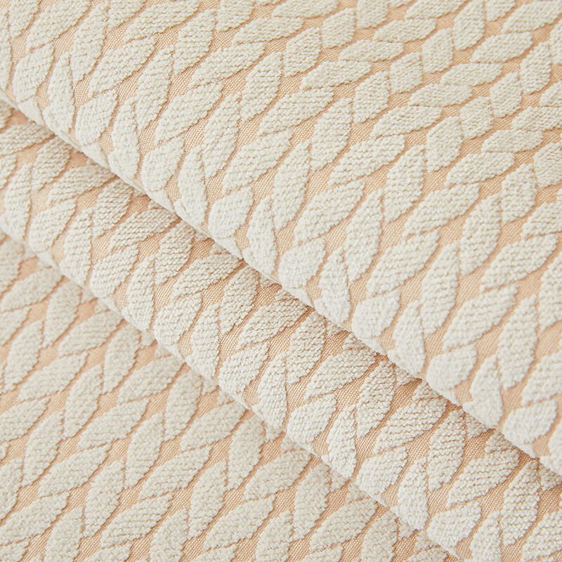 Chenille bankhoes met korenaar-patroon krasbestendig antislip stretch 70-210 cm voor optimale bescherming | Sulvida