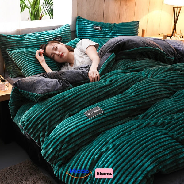 Teddy Fleece Dekbedovertrek Warm Zacht Winterdekbed met Rits Slaapkamer 150x200 180x220 200x230 220x240 | Sulvida