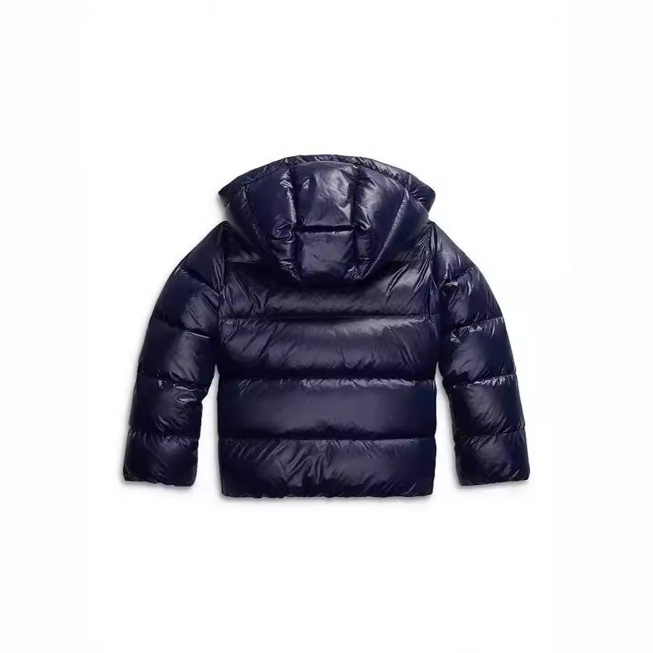 Veste d'hiver doublée pour femme avec capuche, bleu foncé, noire, vêtement d'extérieur chaud, veste d'hiver doublée pour femme, plein air | Sulvida