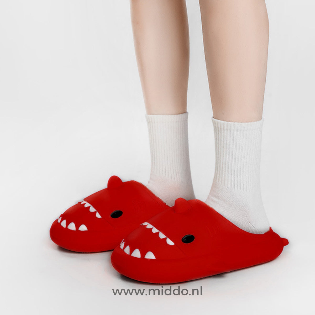 Haaienslofjes Pluche Huisslippers Familie Zachte Pantoffels Antislip voor Binnen Grappig Design Comfort | Sulvida