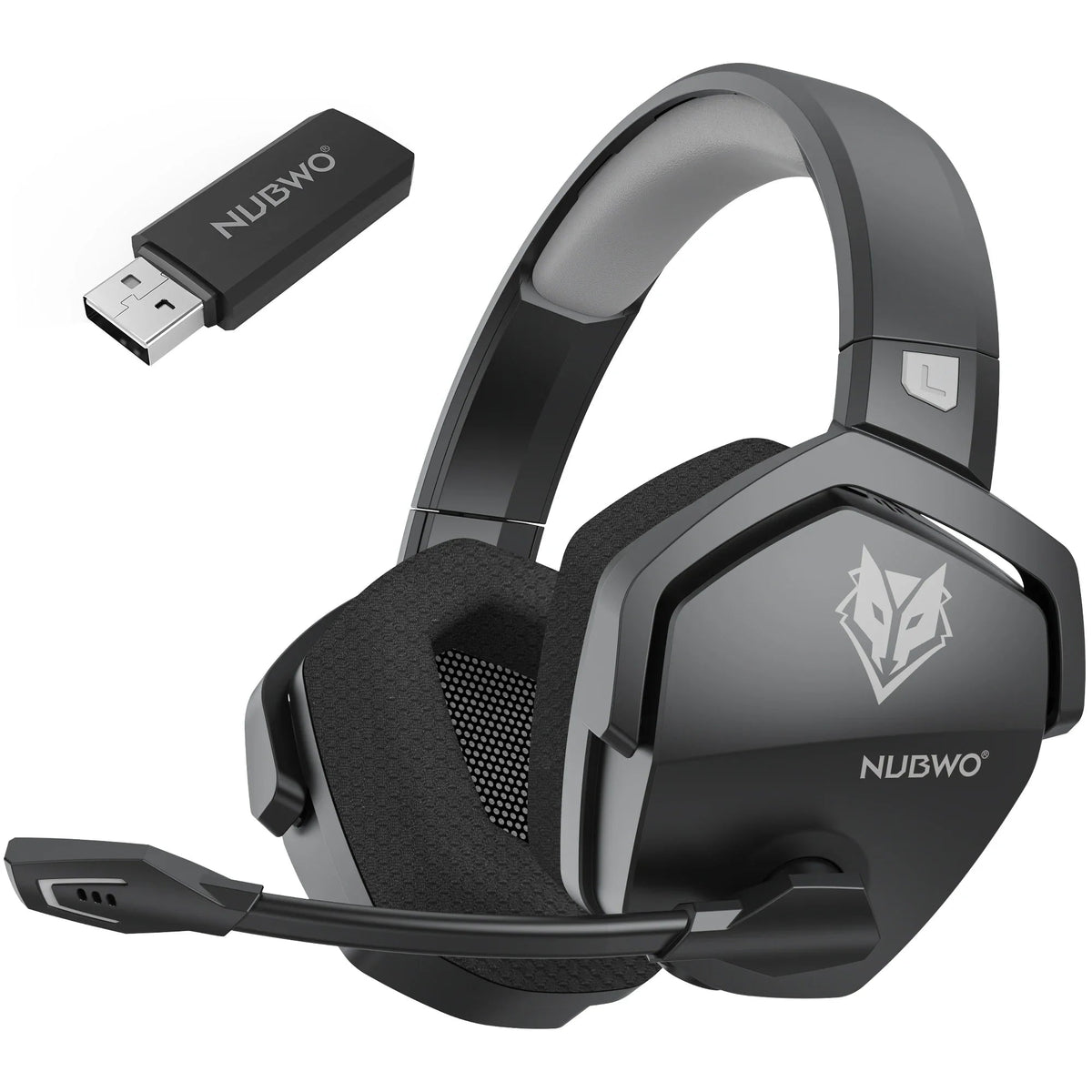 Draadloze Gaming Headset met Actieve Ruisonderdrukking 100 Uur Speeltijd voor PC PlayStation 5 en Switch | Sulvida
