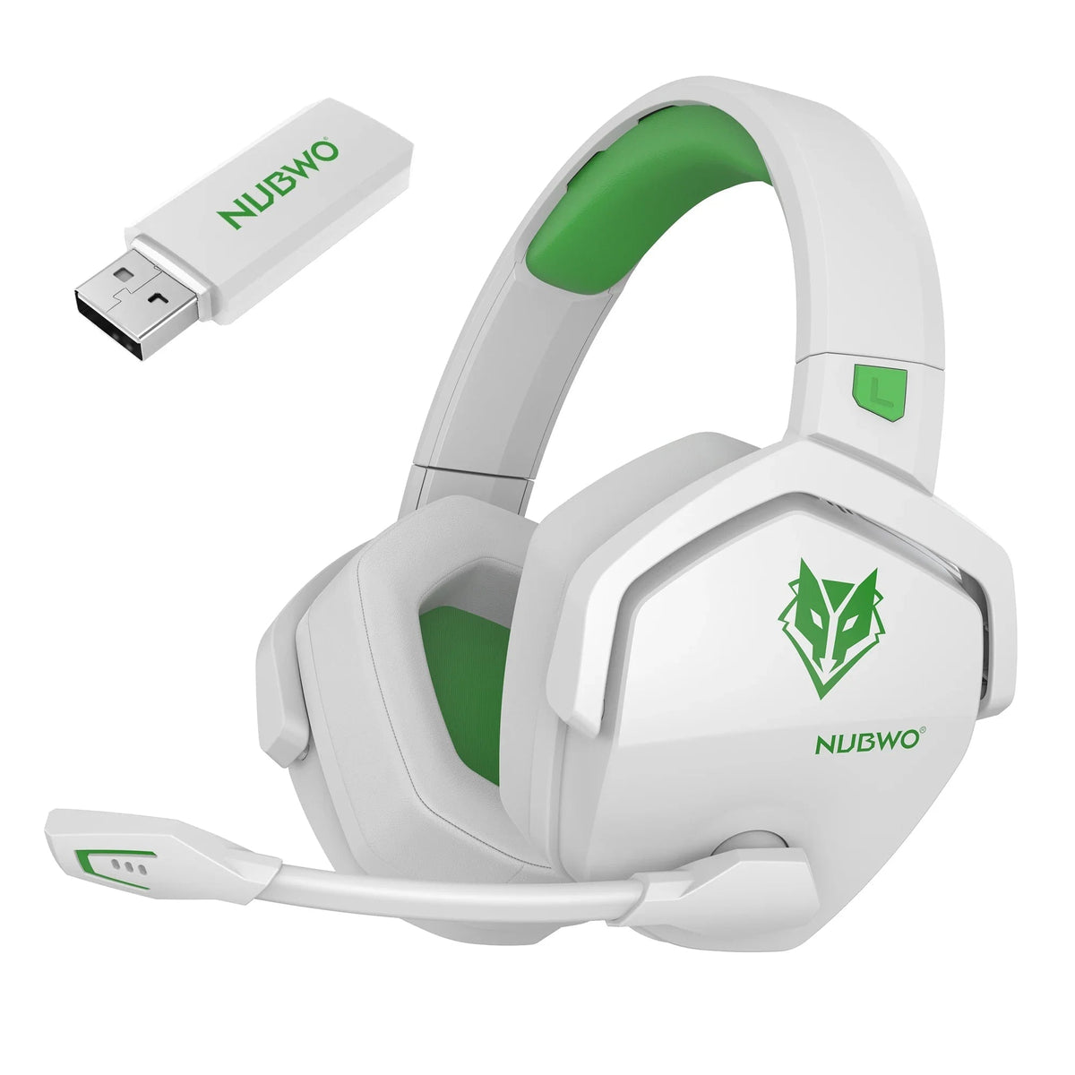 Draadloze Gaming Headset met Actieve Ruisonderdrukking 100 Uur Speeltijd voor PC PlayStation 5 en Switch | Sulvida