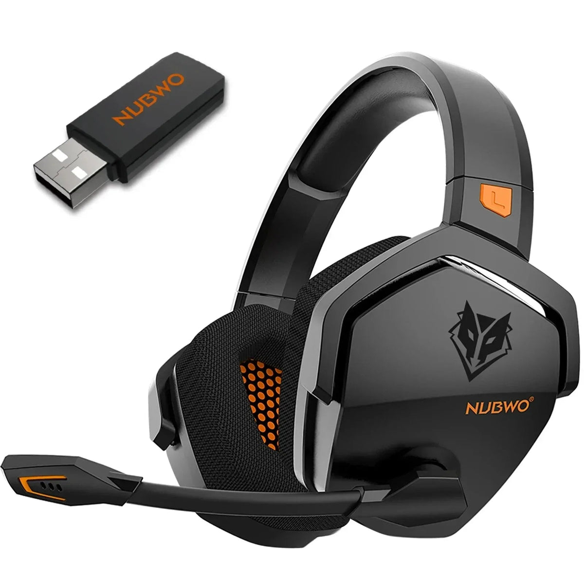 Draadloze Gaming Headset met Actieve Ruisonderdrukking 100 Uur Speeltijd voor PC PlayStation 5 en Switch | Sulvida