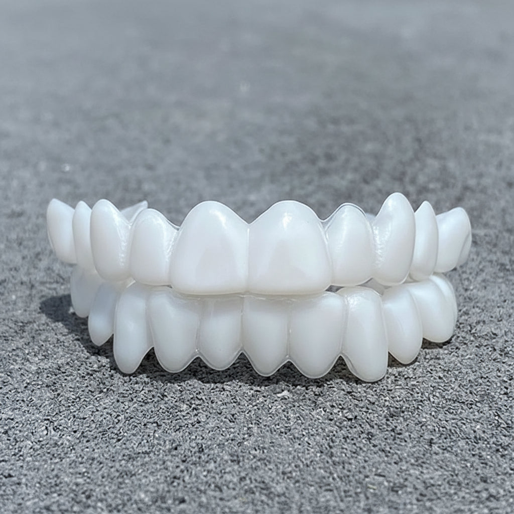 Cosmetische Tandbeschermer met Witte Veneers voor Stralende Glimlach Afneembaar Herbruikbaar Comfortabel | Sulvida