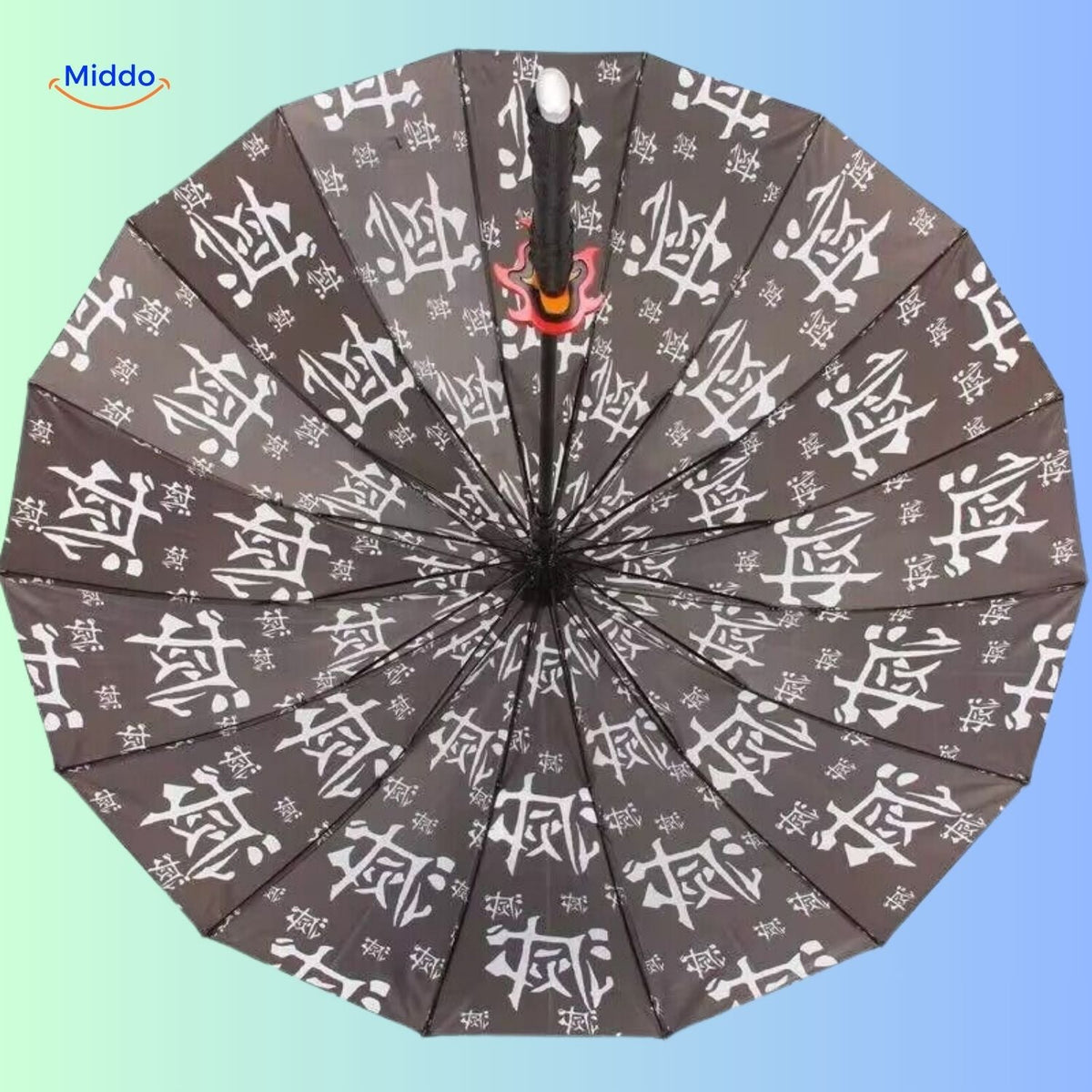 Animeparaplu met UV-bescherming Japanse Paraplu Lichtgewicht Parasol Zonbescherming Regenscherm Compact | Sulvida