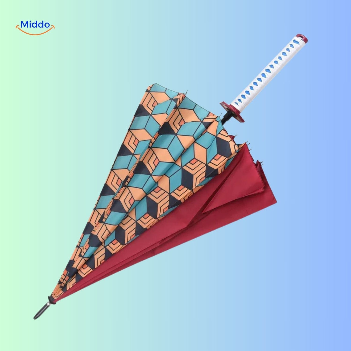 Animeparaplu met UV-bescherming Japanse Paraplu Lichtgewicht Parasol Zonbescherming Regenscherm Compact | Sulvida
