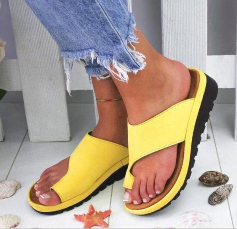 Dames Teenslippers met Orthopedische Zool – Comfortabel Schoeisel voor Hallux Valgus | Sulvida