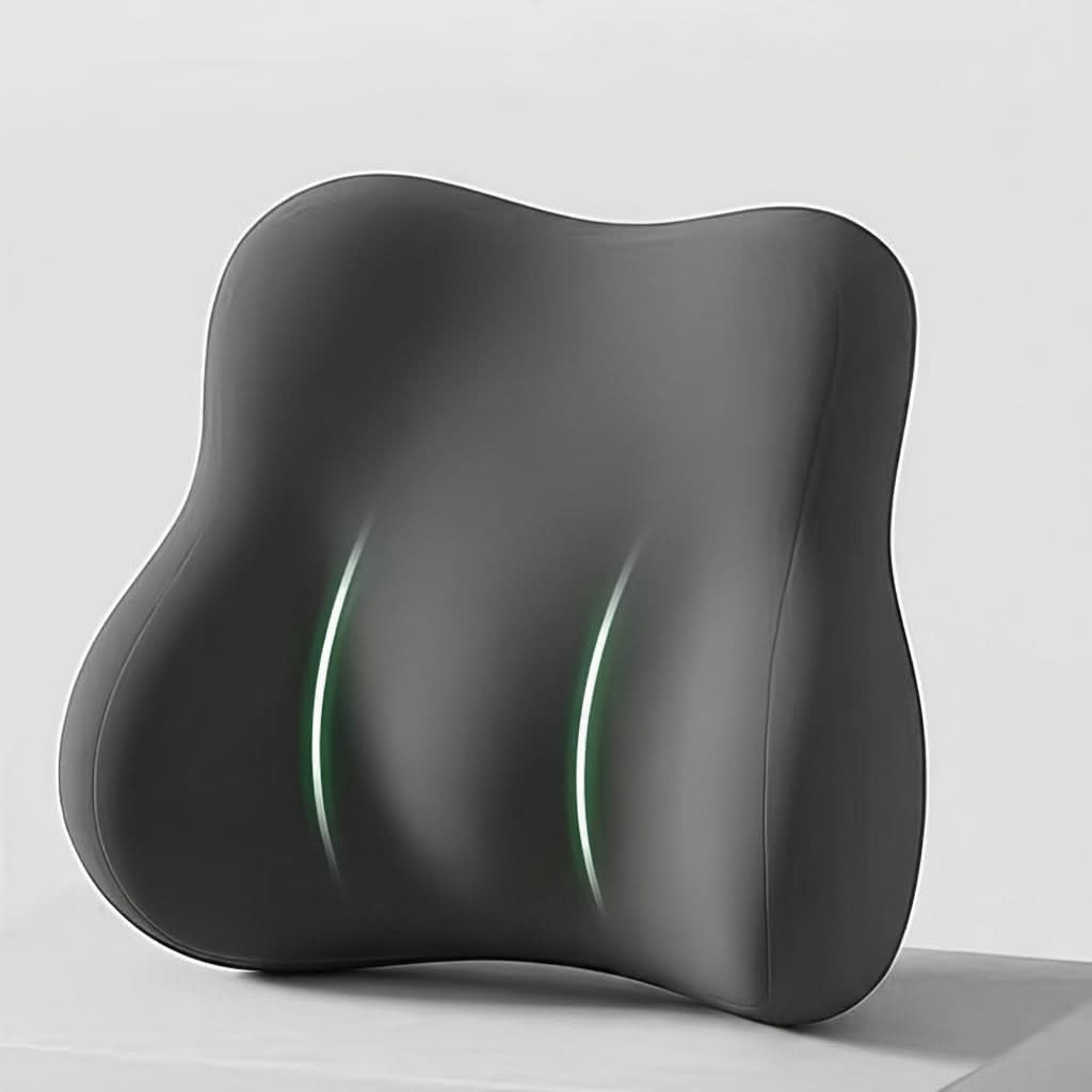 Coussin lombaire portable en mousse à mémoire de forme pour chaise de bureau, siège auto, au bureau, à la maison et en déplacement | Sulvida