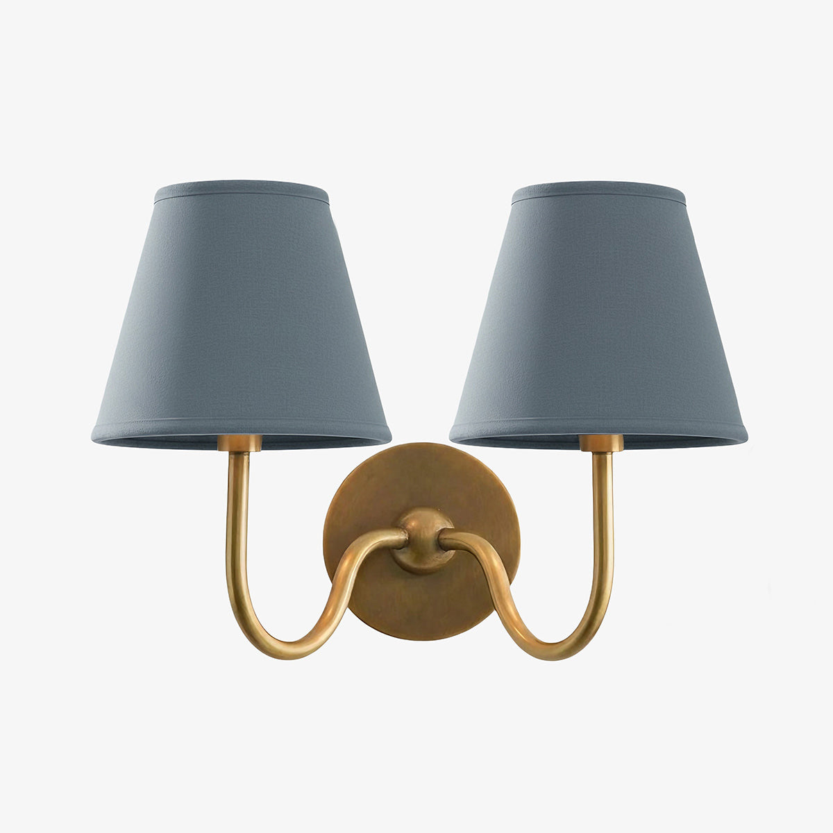 Wandlamp Linnen Kap Messing Armatuur Plissé of Glad Stof E12 Fitting Hardwired Decoratieve Verlichting | Sulvida
