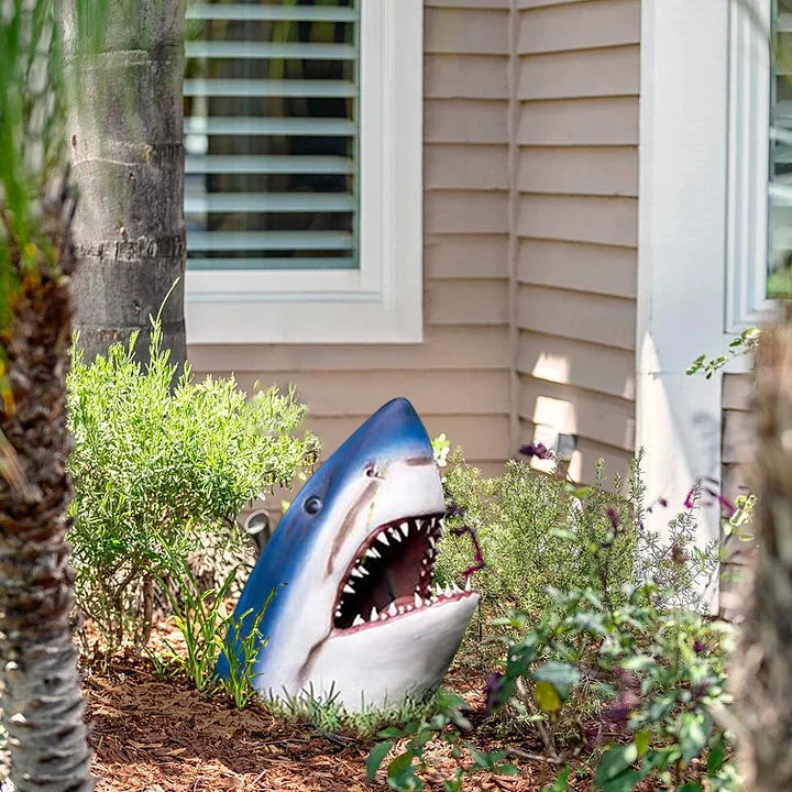 Sculpture décorative de crocodile en résine pour jardin, étang et piscine, ornement réaliste de reptile pour bassin | Sulvida