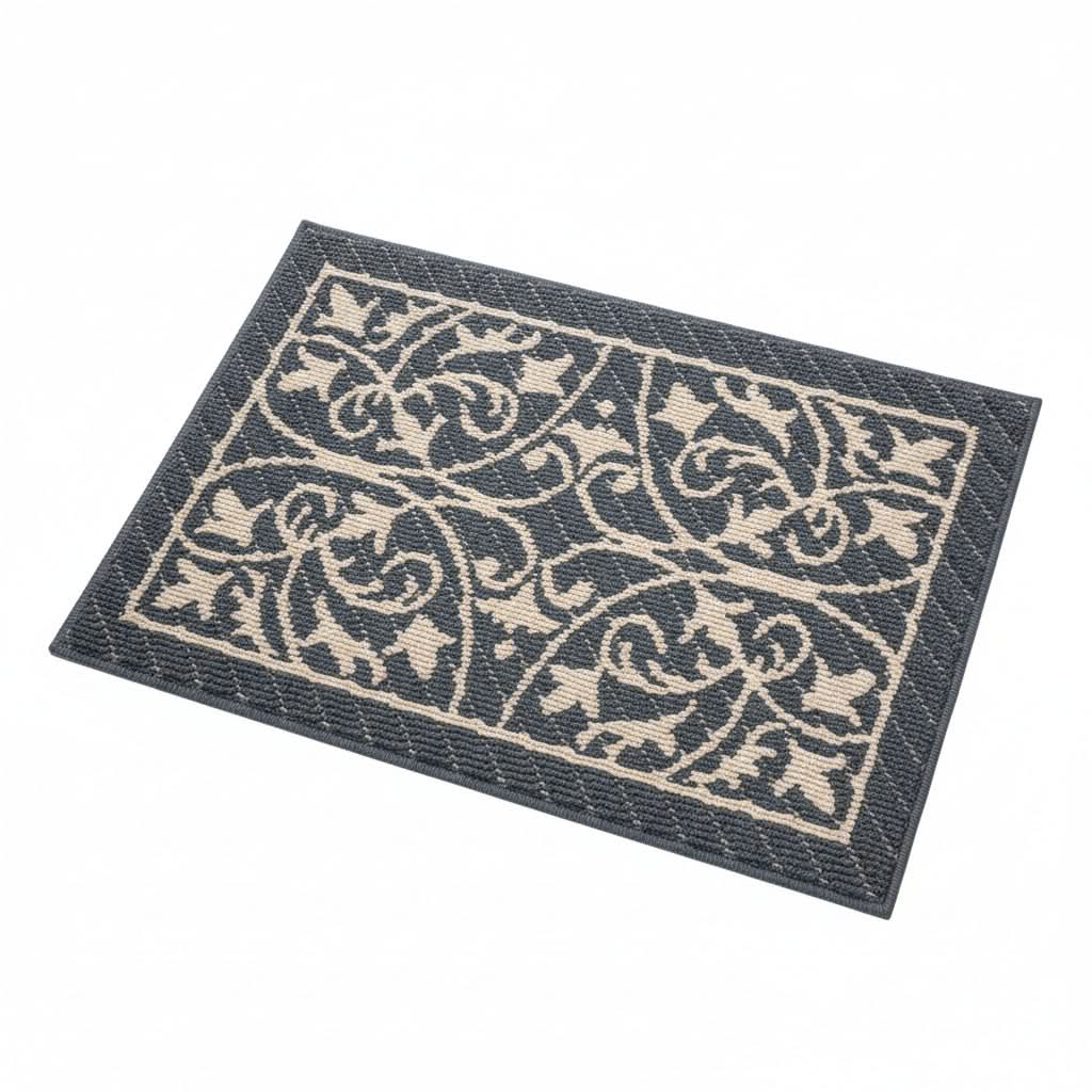 Paillasson antidérapant d’intérieur gris 60x90 cm – Tapis à seuil bas qui retient la saleté pour entrée, hall et vestibule | Sulvida