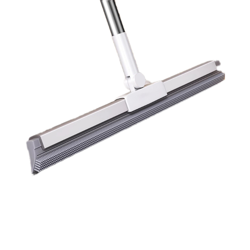 Dweil met Rubberen Lip & TPE Borstels 30cm 50cm | Multifunctionele Vloerwisser Natte Droge Vloer Dierenhaar | Sulvida