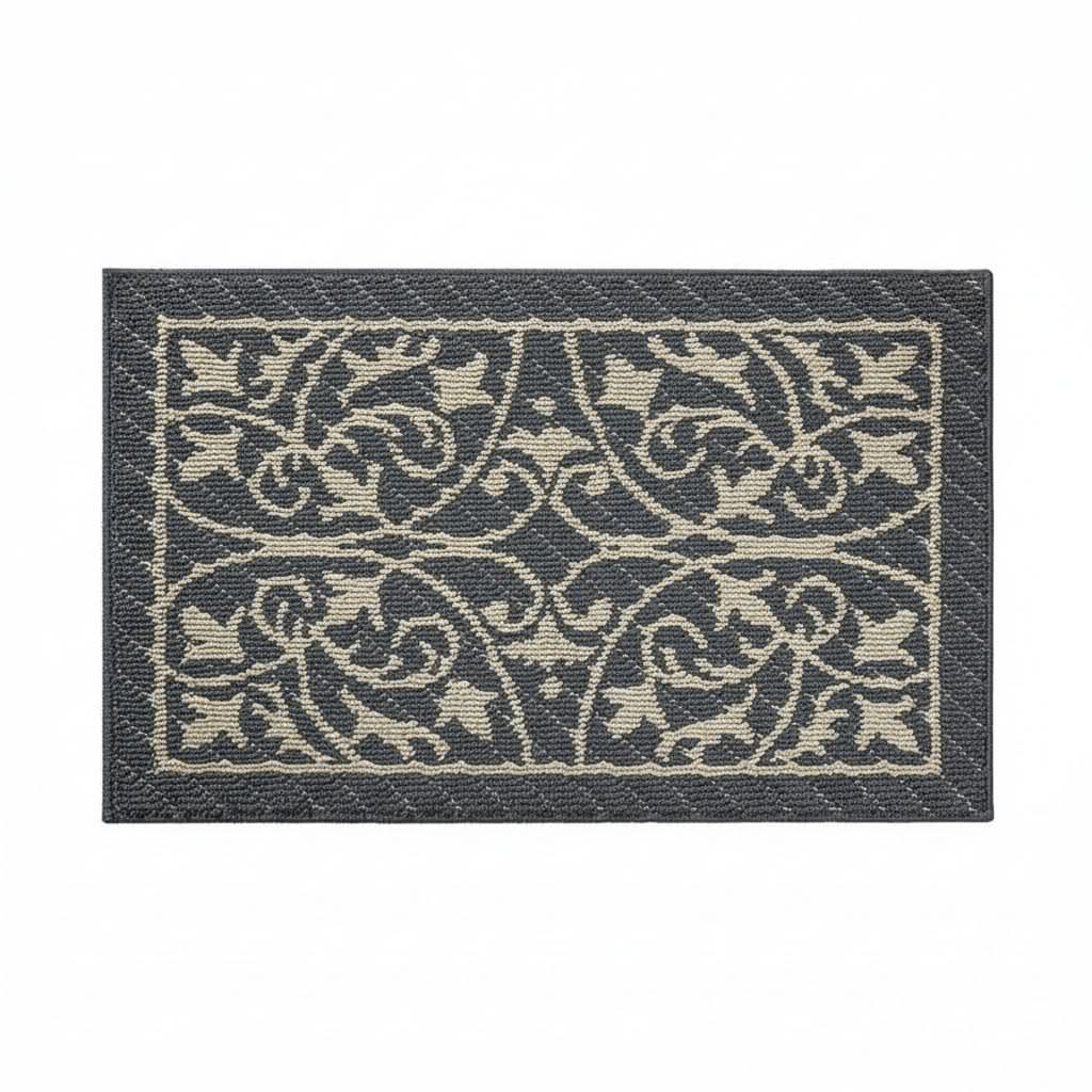 Paillasson antidérapant d’intérieur gris 60x90 cm – Tapis à seuil bas qui retient la saleté pour entrée, hall et vestibule | Sulvida