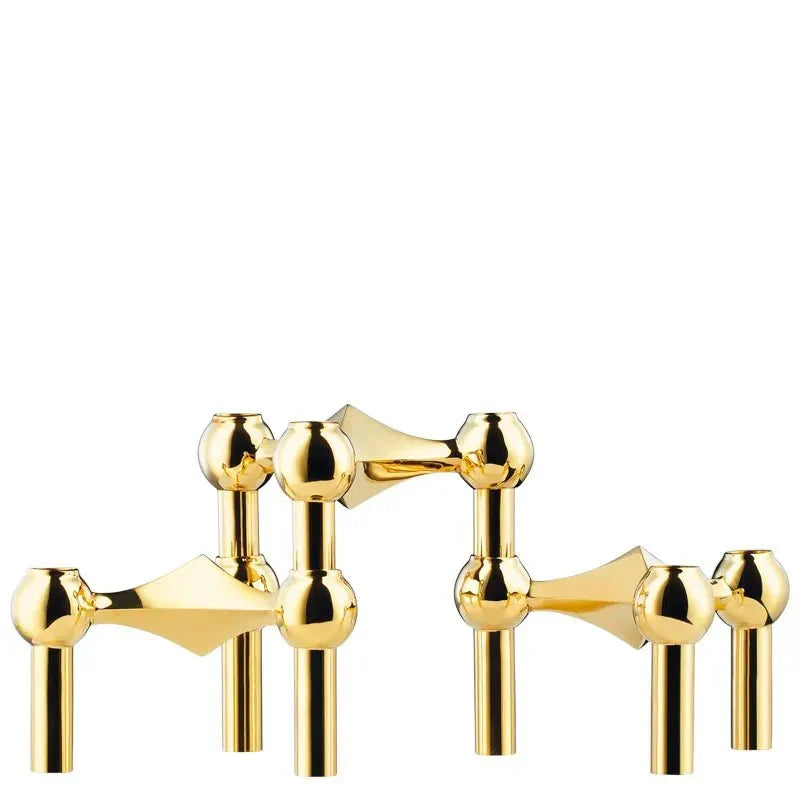 Kandelaar Set Molecuul Design 3-delig Roestvrij Staal Modern Sculptuur Tafeldecoratie Woonkamer Eettafel | Sulvida