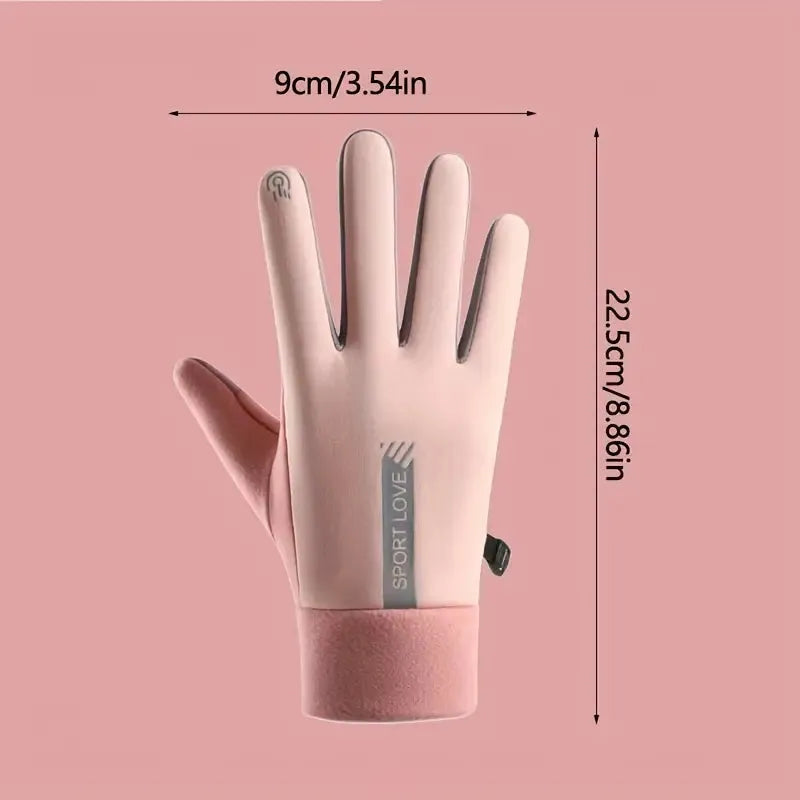 Gants d’hiver avec grip en micro-silicone et doigts compatibles avec les écrans tactiles, pour conduire en toute sécurité et pratiquer des activités en plein air | Sulvida
