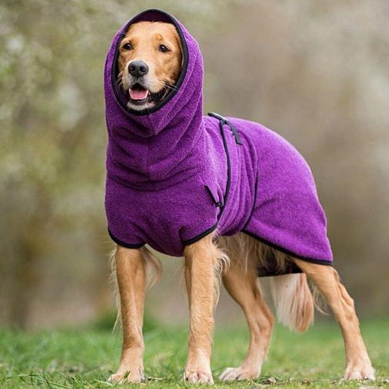 Verstelbare Badjas voor Huisdieren Microvezel Absorberend Hond Kat Droger Badjasje Comfortabel Zachte Handdoek | Sulvida