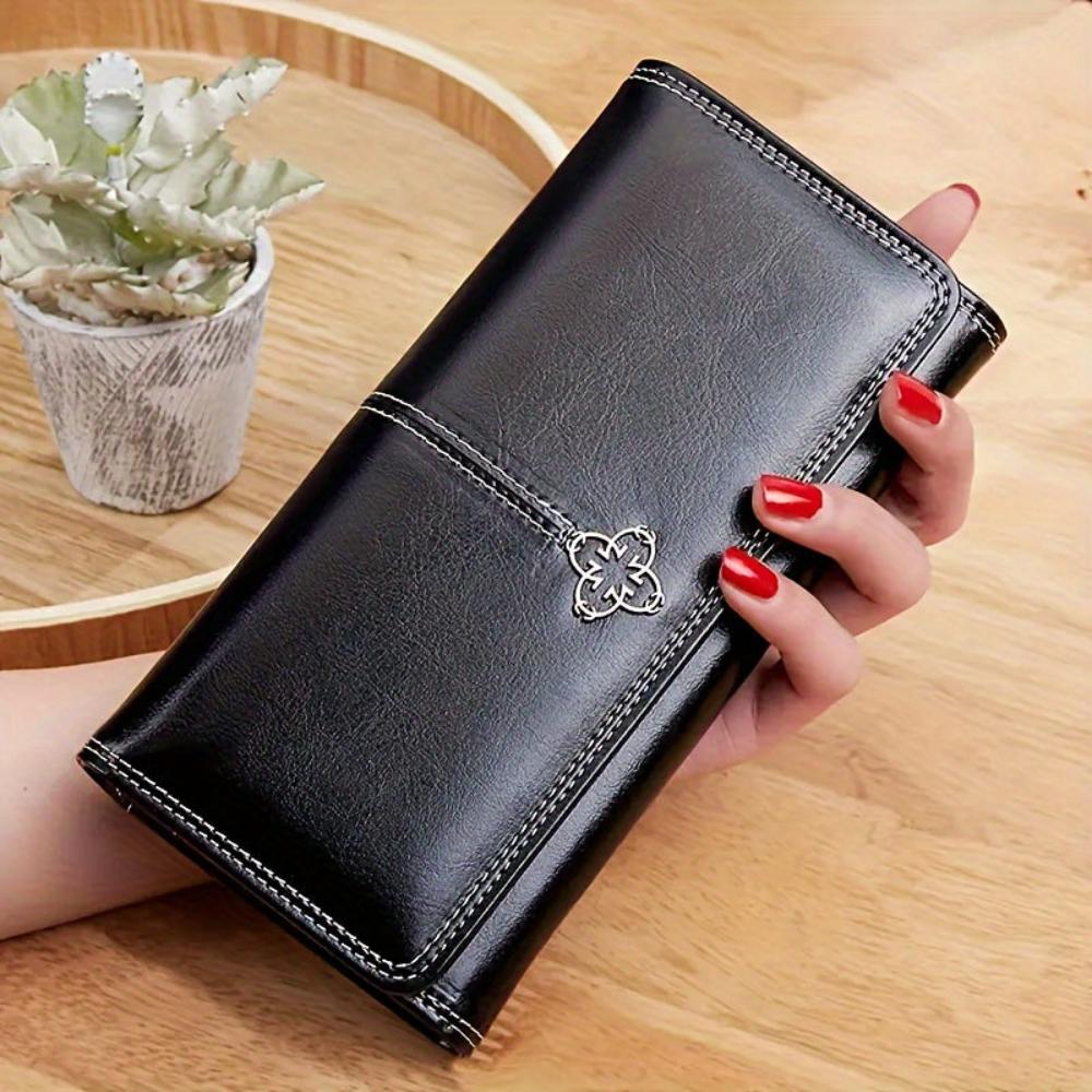 Compact Leren Dames Portemonnee Bifold Model met Kaartsleuven Pasjeshouder Munt & Briefgeldvak Dagelijks Gebruik | Sulvida