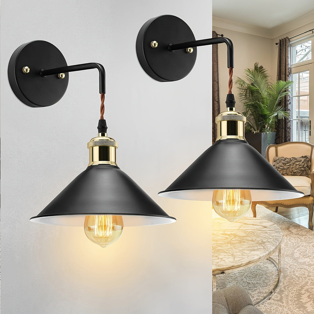 Industriële metalen wandlamp in olie-gewreven afwerking voor slaapkamer woonkamer hal sfeervol modern | Sulvida