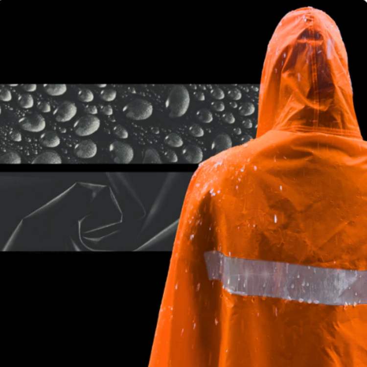 Waterafstotende Poncho Zwart Oranje Legergroen Unisex Compact Opvouwbaar Outdoor Wandelponcho Regenbescherming | Sulvida