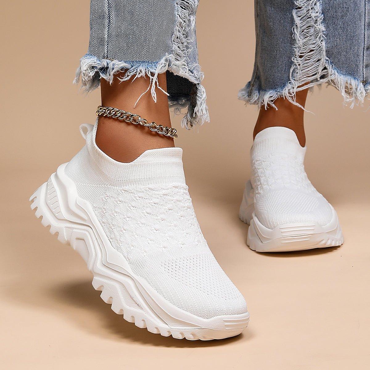 Ergonomische Instapschoenen Wit Unisex – Loopcomfort Orthopedisch Schuim Dagelijks Draaggemak Antislip Zool | Sulvida
