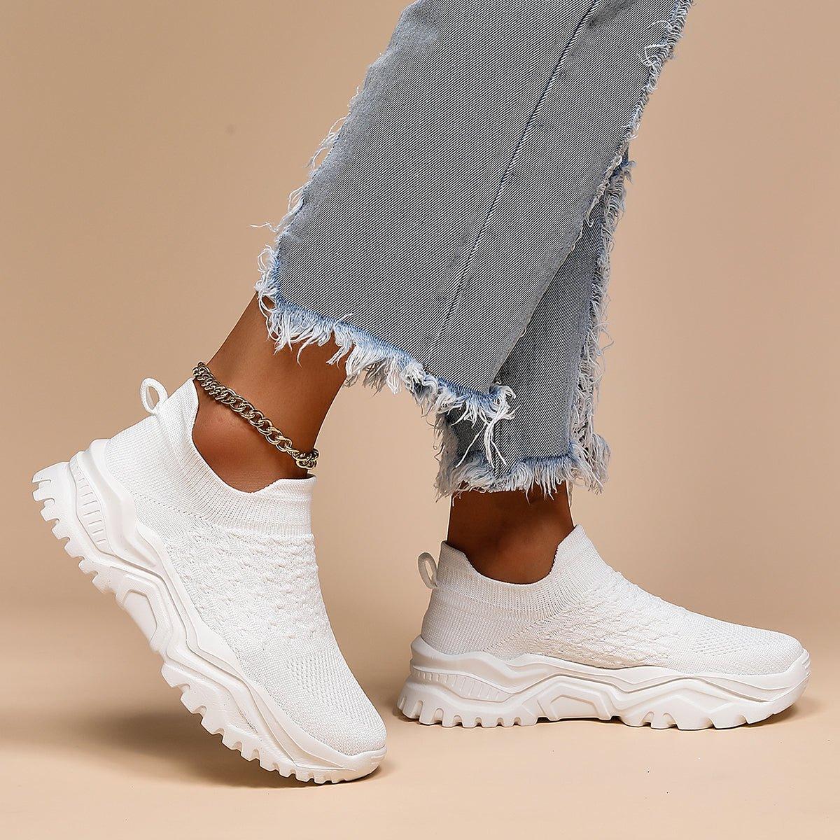 Ergonomische Instapschoenen Wit Unisex – Loopcomfort Orthopedisch Schuim Dagelijks Draaggemak Antislip Zool | Sulvida