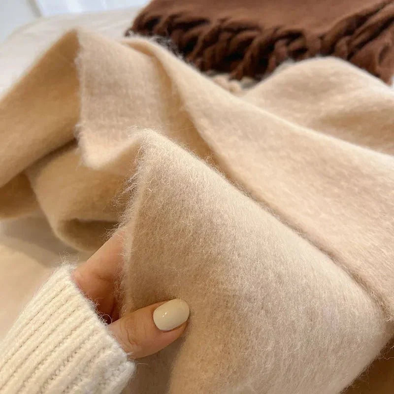 Luxe Kasjmier Sjaal Dames Heren Zachte Winteraccessoire Tijdloos Design Warm Extra Breed Mode Stijlvol | Sulvida