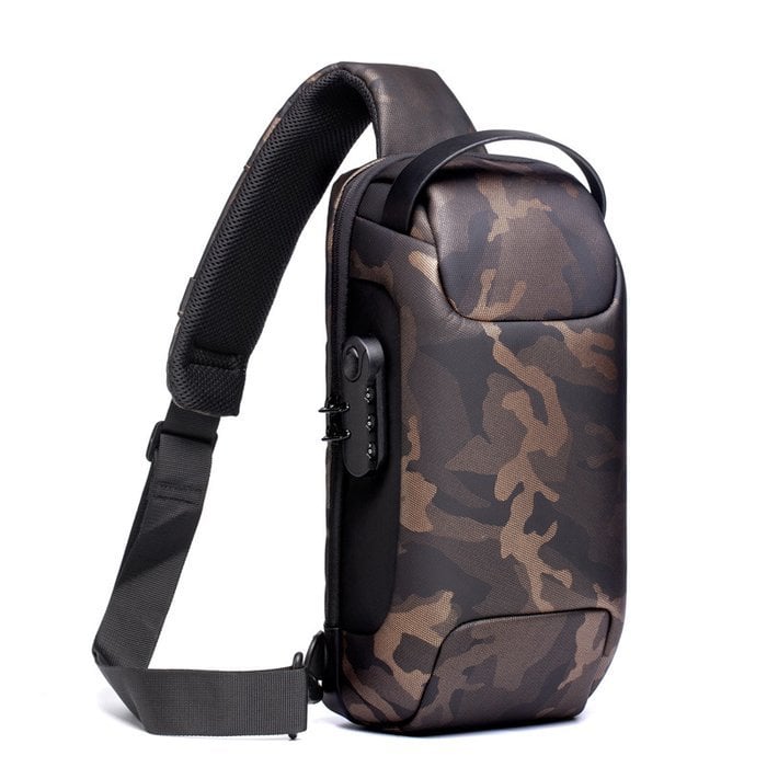 Sac bandoulière antivol avec fermetures éclair dissimulées, cadenas à combinaison et bandoulière réglable pour un usage quotidien et les voyages | Sulvida