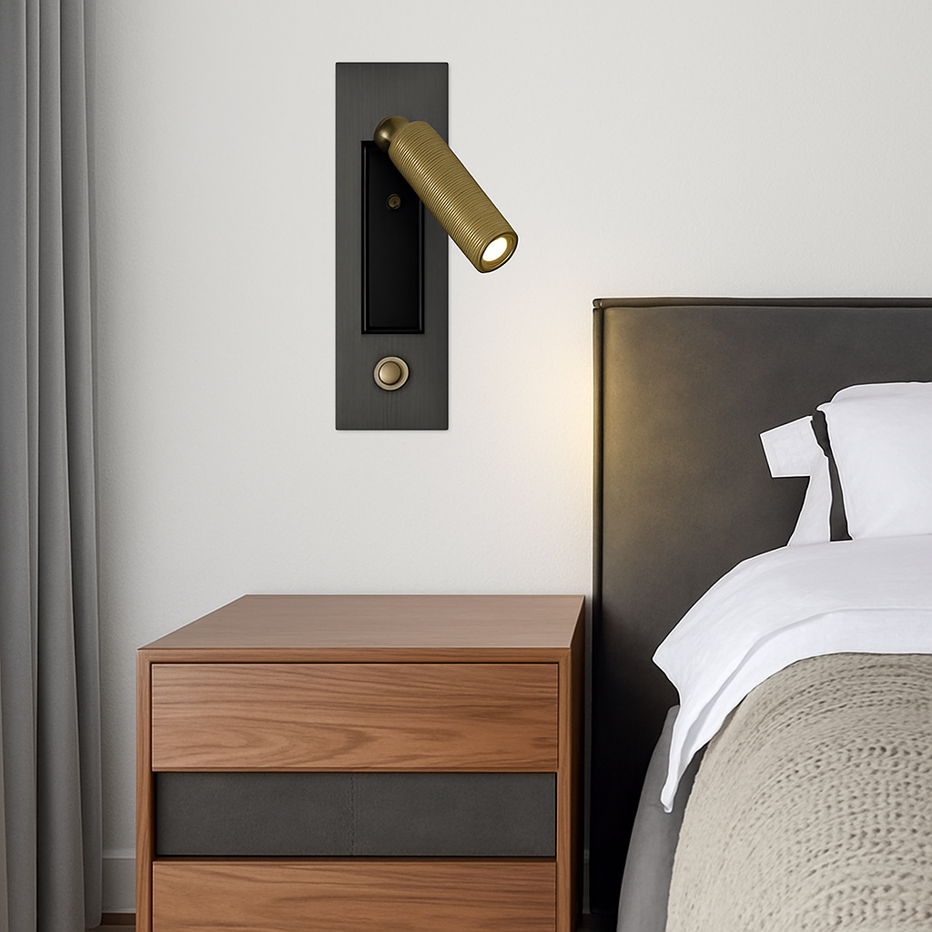 Inbouw LED Wandlamp Vierkant Aluminium Leeslamp Zwart Wit Nikkel Hoofdeinde Muur Verlichting Foyer Hotel | Sulvida
