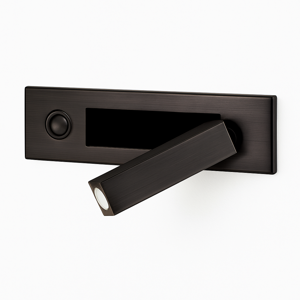 Inbouw LED Wandlamp Vierkant Aluminium Leeslamp Zwart Wit Nikkel Hoofdeinde Muur Verlichting Foyer Hotel | Sulvida