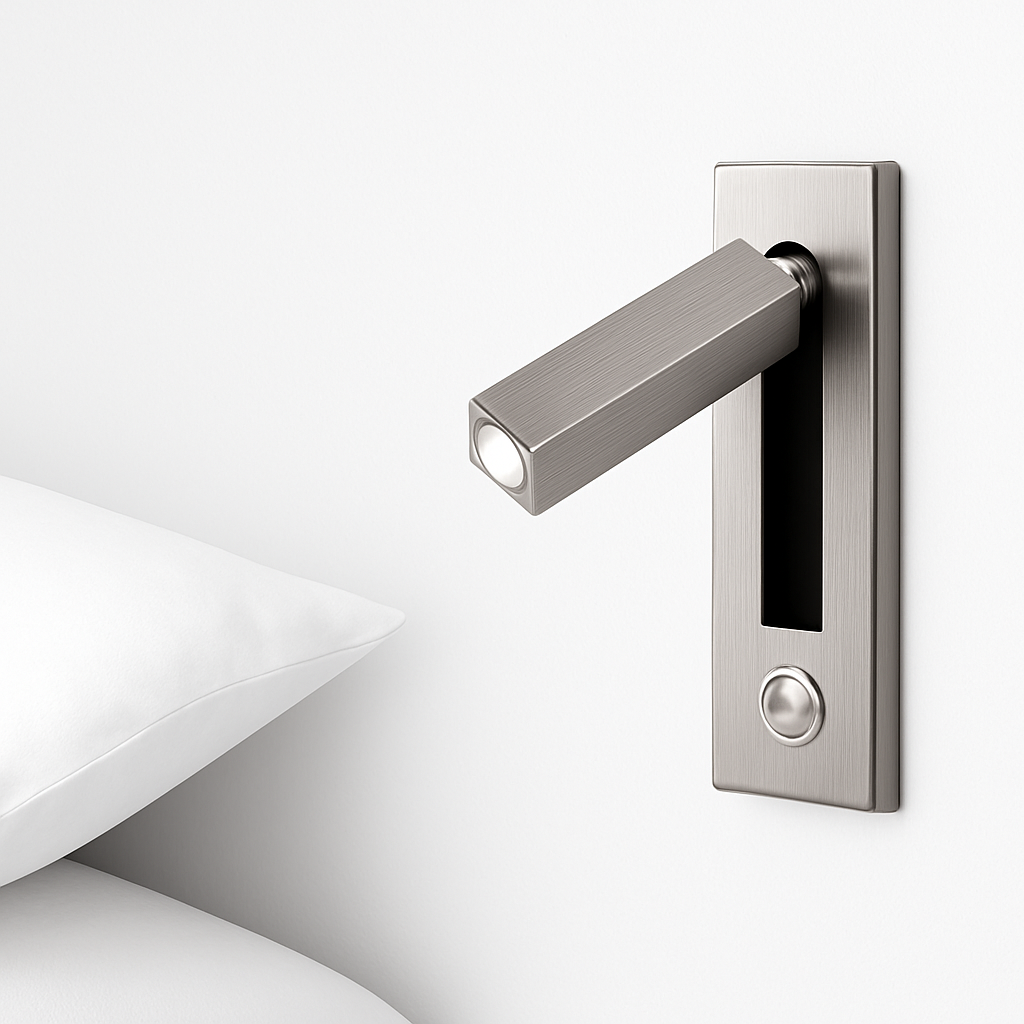 Inbouw LED Wandlamp Vierkant Aluminium Leeslamp Zwart Wit Nikkel Hoofdeinde Muur Verlichting Foyer Hotel | Sulvida