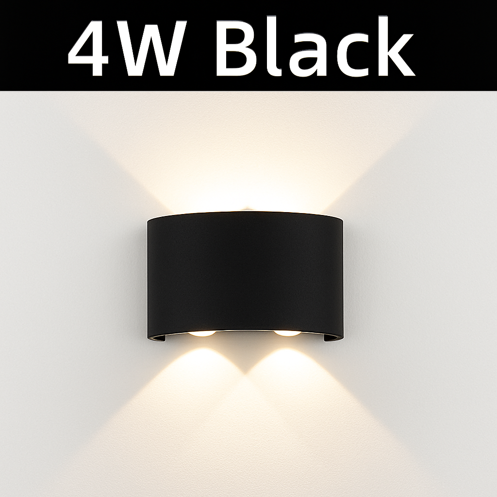 LED Wandlamp Vierkant Modern Design Binnen Buiten Zwart Wit 2W-10W Interieur Buitenverlichting Woonkamer | Sulvida