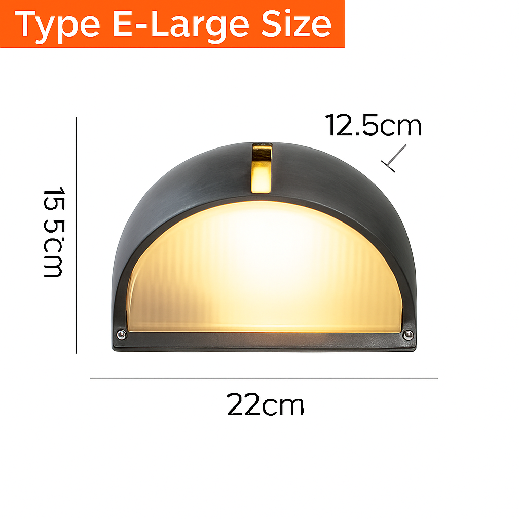 Wandlamp Buitenlamp Industrieel Vintage Stijl Glas E27 IP65 Waterdicht Tuinverlichting Terras Entree | Sulvida