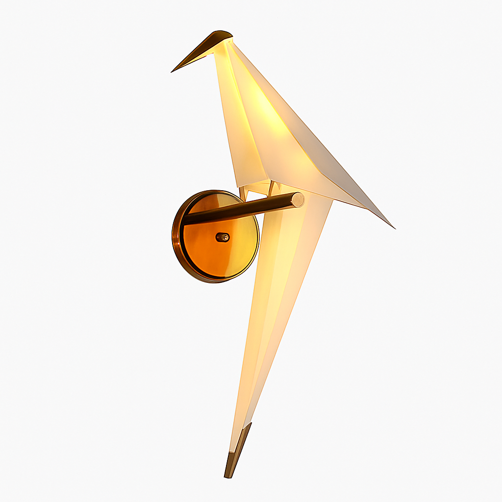 Wandlamp Vogel Design Zwart Wit LED Verlichting Modern Interieur Woonkamer Slaapkamer Decoratief Stijlvol | Sulvida