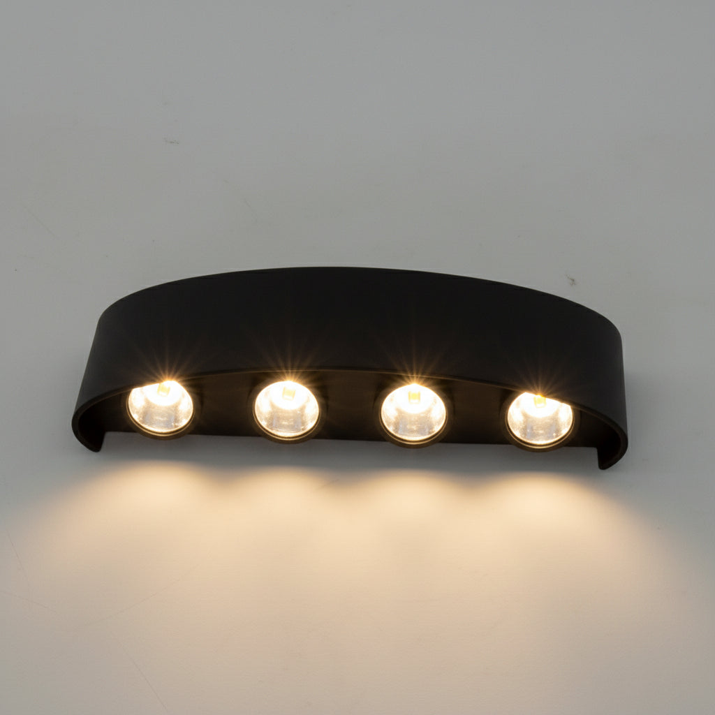 LED Wandlamp Buiten Aluminium Zwart Wit Waterdicht Tuinverlichting Gevellamp Modern Design Muurdecoratie | Sulvida