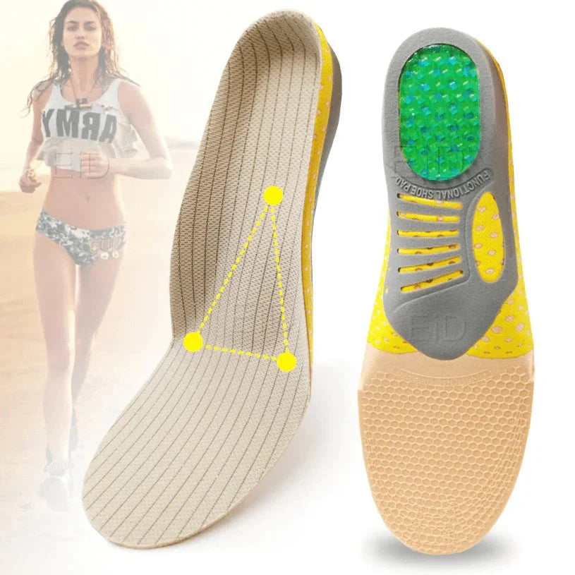 Orthopedische gelzooltjes met voetboogsteun voor plantaire fasciitis pijnverlichting en dagelijks comfortabel lopen | Sulvida