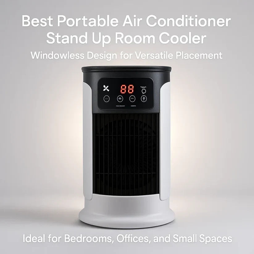 Mobiele Aircooler 300ml Luchtkoeler Verdamping Kantoor Slaapkamer Staand Energiezuinig Waterkoeling Stil | Sulvida