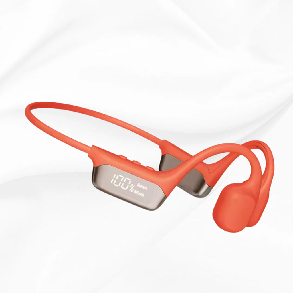 Écouteurs à conduction osseuse Bluetooth 5.1 en titane, ouverts, pour le sport, étanches à la sueur, sans fil et mains libres | Sulvida