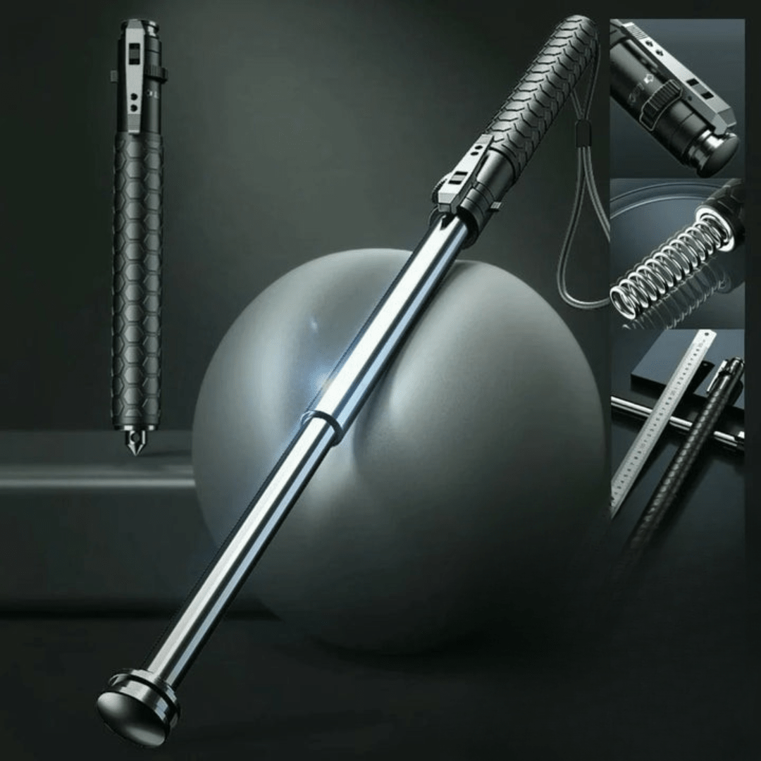 Uitschuifbare Zelfverdedigingstok 39-65 cm Lichtgewicht Aluminium Veiligheidsstok voor Wandelen Trekking Outdoor | Sulvida