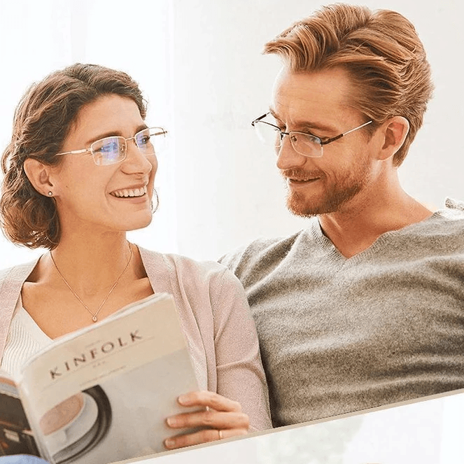 Progressieve Leesbril Titanium Multifocaal Montuur voor Veraf en Dichtbij Zien met Polycarbonaat Lenzen Unisex | Sulvida